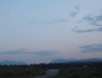 Moon over Tagish YT.