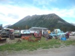 Cassiar Mine site- Old trucks